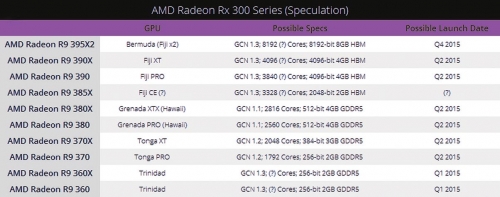 AMD GCN1.3核心显卡预测，“马甲”气息明显。
